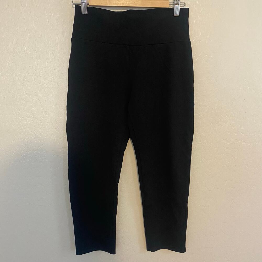 Steady Capris Womens Size Large Black Rockabilly Retro Pinup Punk Pull On